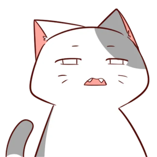 Стикер 😦 из набора Naughty Kitty