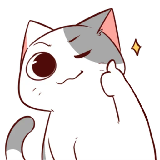 Стикер 👍 из набора Naughty Kitty