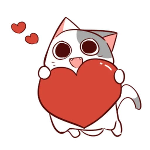 Стикер ❤️ из набора Naughty Kitty