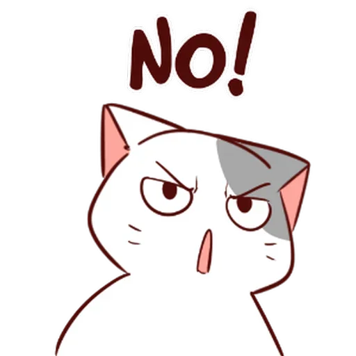 Стикер 👎 из набора Naughty Kitty