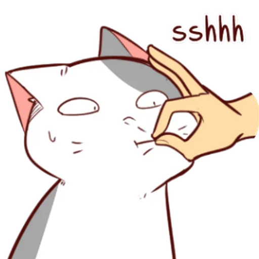 Стикер 🤐 из набора Naughty Kitty