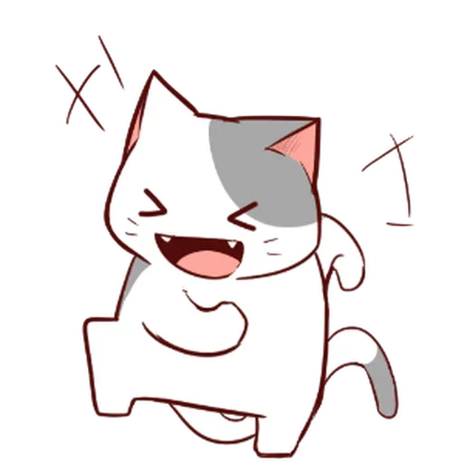 Стикер 😂 из набора Naughty Kitty