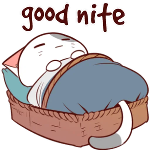 Стикер 😴 из набора Naughty Kitty