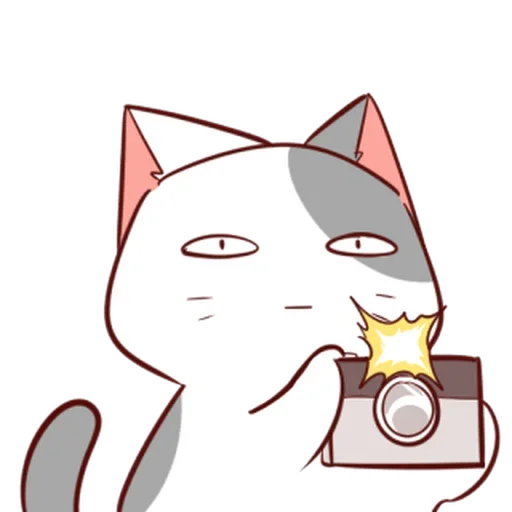 Стикер 😐 из набора Naughty Kitty