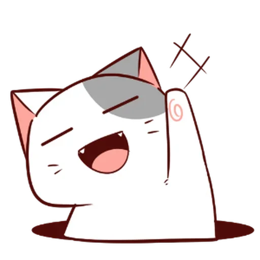 Стикер 👋 из набора Naughty Kitty