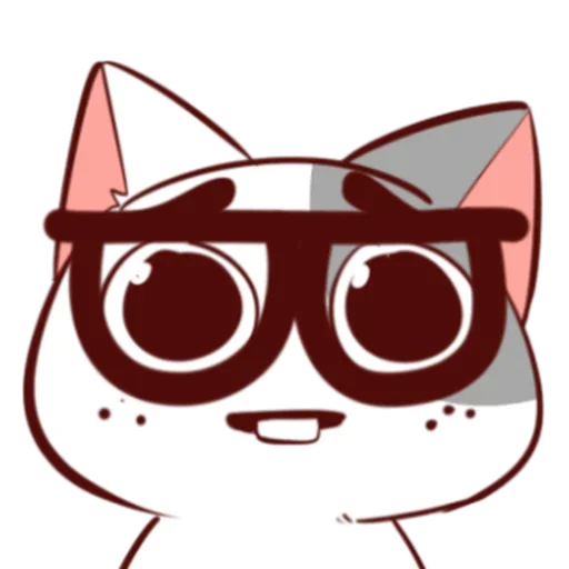 Стикер 🤓 из набора Naughty Kitty