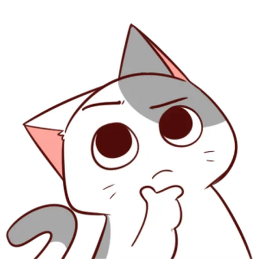 Стикер 🤔 из набора Naughty Kitty