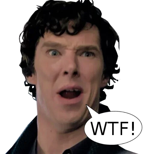 Стикер 😳 из набора Sherlock