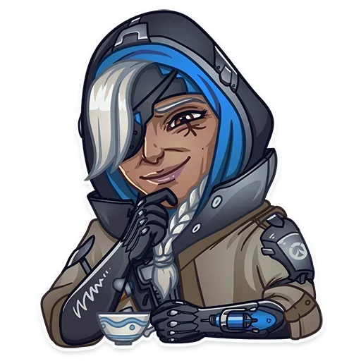 Стикер 😏 из набора Overwatch Bunch