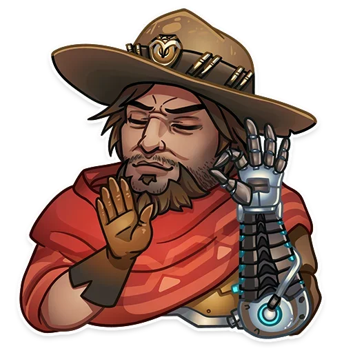 Стикер 👌 из набора Overwatch Bunch