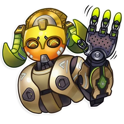Стикер 👋 из набора Overwatch Bunch