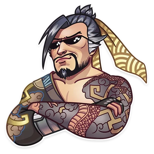 Стикер 😎 из набора Overwatch Bunch