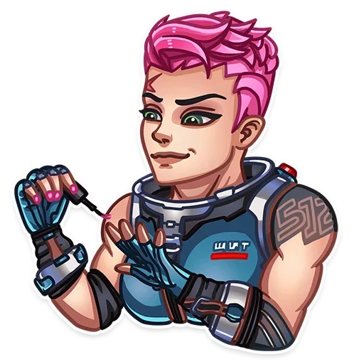 Стикер 💅 из набора Overwatch Bunch