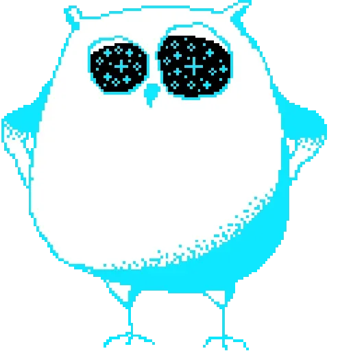 Стикер 😎 из набора Owlets