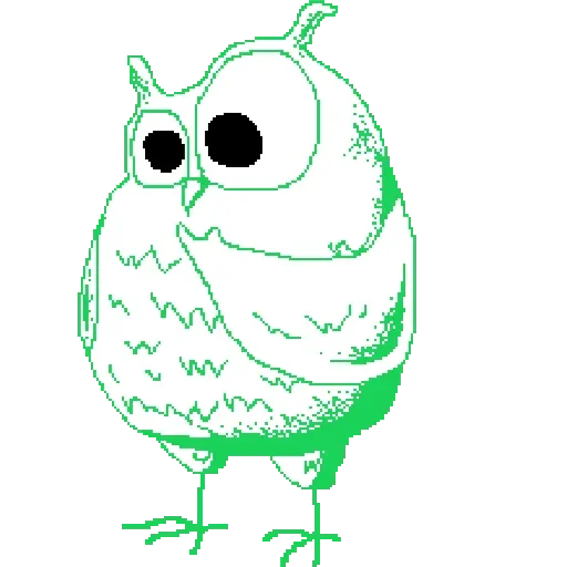 Стикер 🤔 из набора Owlets