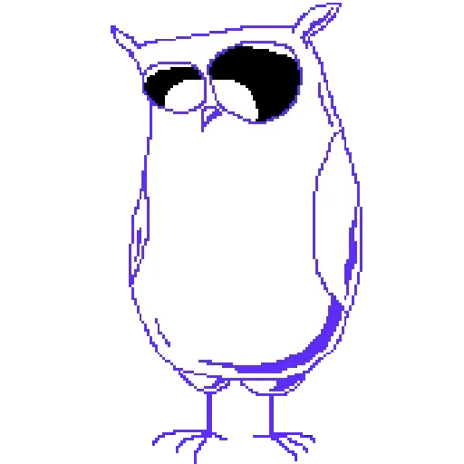 Стикер 😔 из набора Owlets