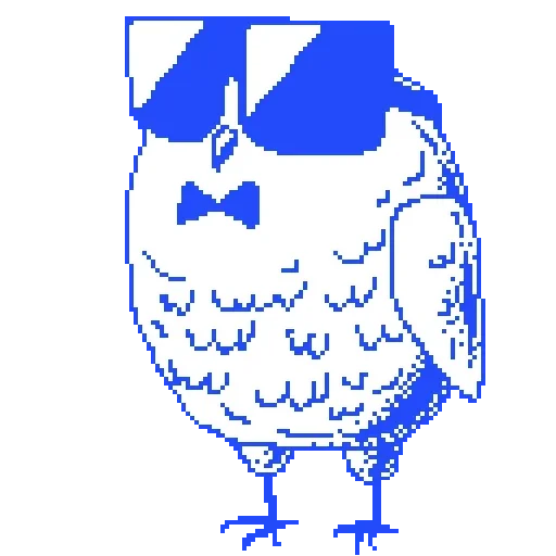 Стикер 😎 из набора Owlets