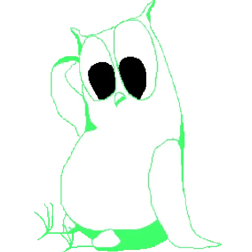 Стикер 🤔 из набора Owlets
