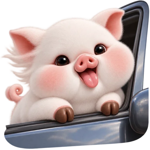 Стикер 🚗 из набора Свинка Пипка 2