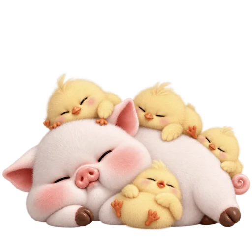 Стикер 😴 из набора Свинка Пипка 2