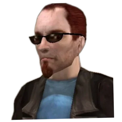 Стикер 😐 из набора Postal 2 Чувак (Postal 2 the Dude)