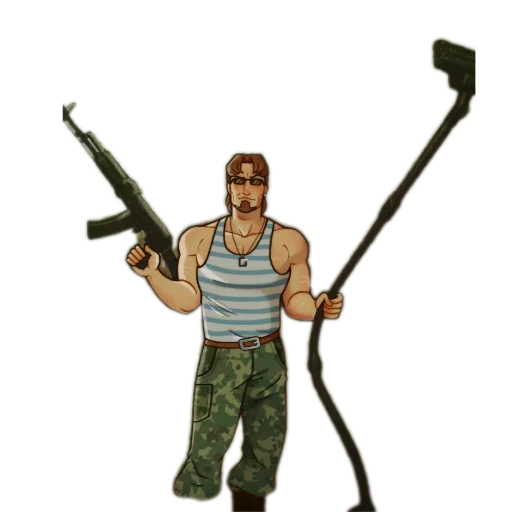Стикер 🤘 из набора Postal 2 Чувак (Postal 2 the Dude)