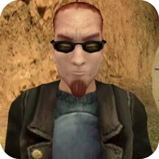Стикер 😠 из набора Postal 2 Чувак (Postal 2 the Dude)