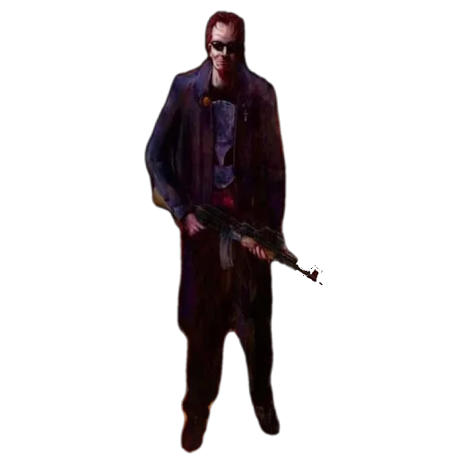 Стикер 😶 из набора Postal 2 Чувак (Postal 2 the Dude)