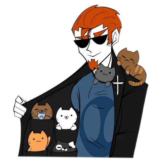 Стикер 🐱 из набора Postal 2 Чувак (Postal 2 the Dude)