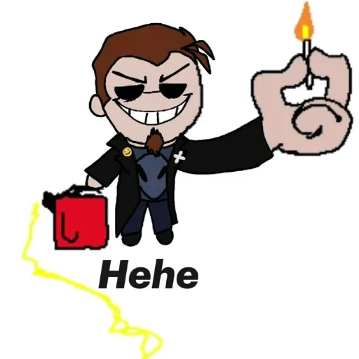 Стикер 😈 из набора Postal 2 Чувак (Postal 2 the Dude)