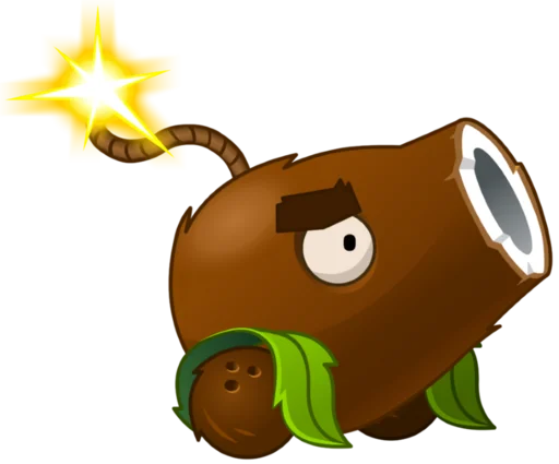 Стикер 🥥 из набора PvZ 2 plants