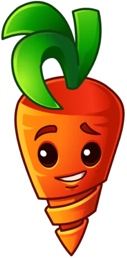 Стикер 🥕 из набора PvZ 2 plants