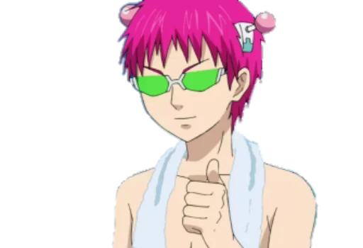 Стикер 👍 из набора Saiki KusuOH~