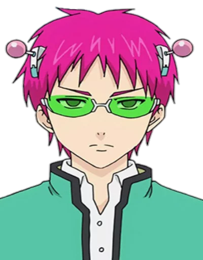 Стикер 😐 из набора Saiki KusuOH~