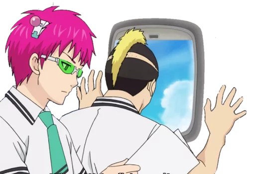 Стикер 💺 из набора Saiki KusuOH~