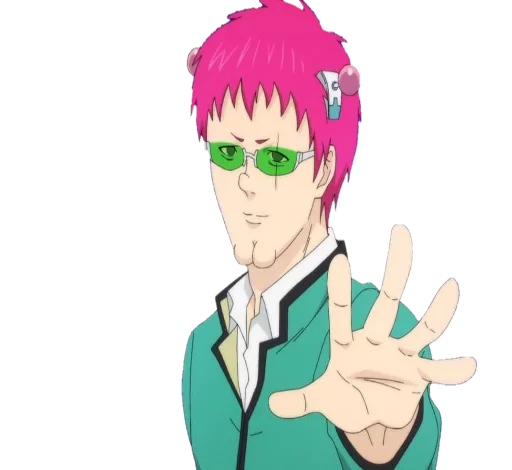 Стикер 😘 из набора Saiki KusuOH~