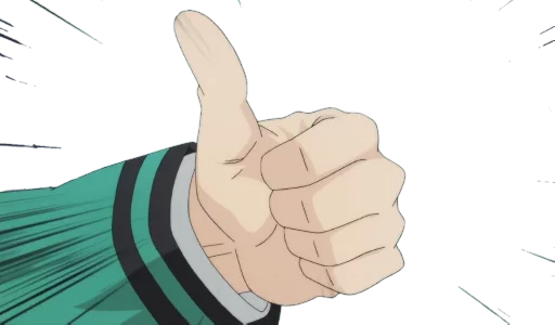 Стикер 👍 из набора Saiki KusuOH~