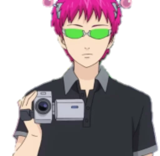 Стикер 📹 из набора Saiki KusuOH~
