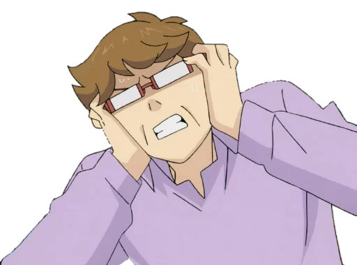 Стикер 😫 из набора Saiki KusuOH~