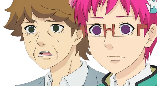 Стикер 😨 из набора Saiki KusuOH~