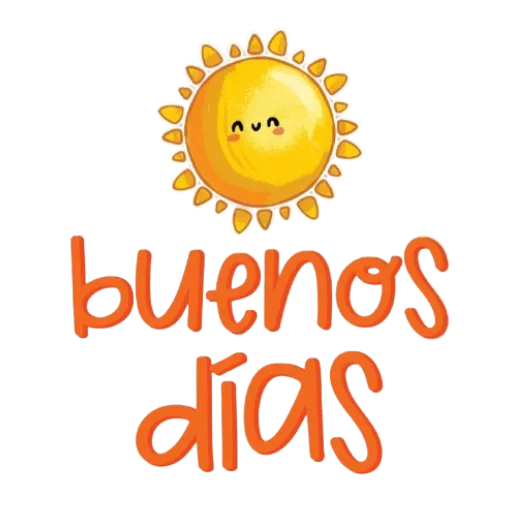Стикер 🙂 из набора Buen Dia