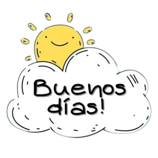 Стикер 🙂 из набора Buen Dia
