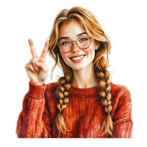 Стикер ✌️ из набора Семья by