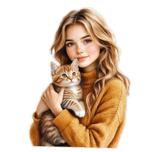 Стикер 🐱 из набора Семья by