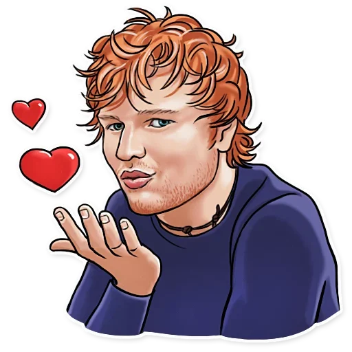 Стикер 😘 из набора Sheeran Club