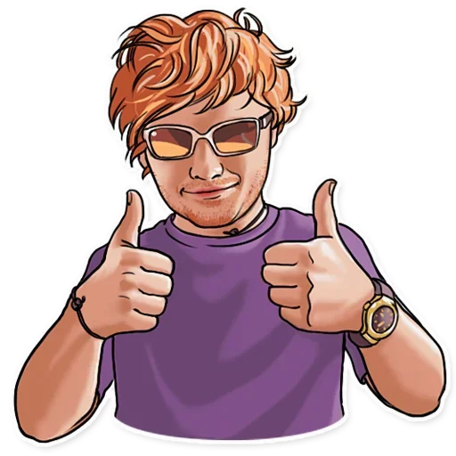 Стикер 👍 из набора Sheeran Club