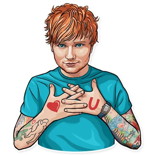 Стикер 😍 из набора Sheeran Club