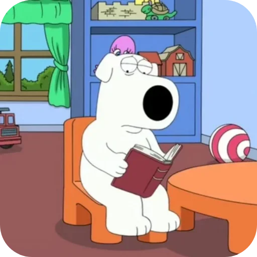 Стикер 📖 из набора Brian Griffin