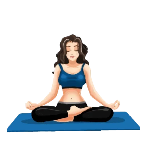 Стикер 🧘‍♀️ из набора Madre Tierra