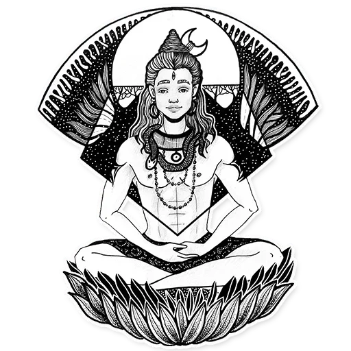 Стикер 🧘‍♂️ из набора Madre Tierra